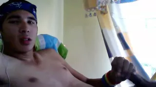 Hot gay Mexican boy masturbates