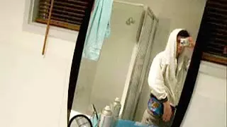 Selfshot solo gay masturbation video