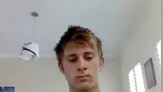 Skinny hot boy covered with cumshot