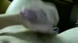 Amateur boy gives himself a facial