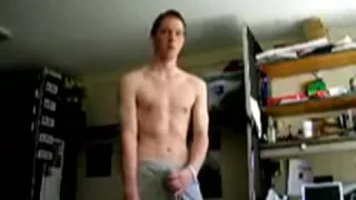 Taping my hot boy friend jerking off