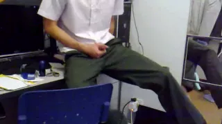 Rubbing my cock live on webcam