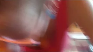 Non-Professional with glasses giving a blow job