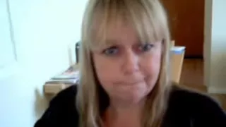 Blond cutie on webcam