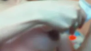 Touching my firm priceless milk sacks