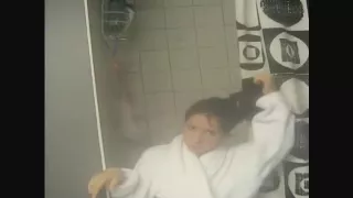 Soaked non-professional showing off