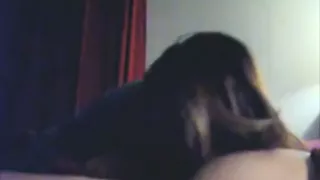 Non-Professional gal in hawt white suit drilled