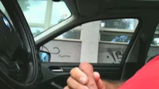 Playing with my shlong in the car