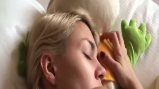 ex golden-haired girlfriend  riding a shlong