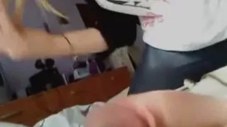 Golden-Haired legal age teenager swallows all