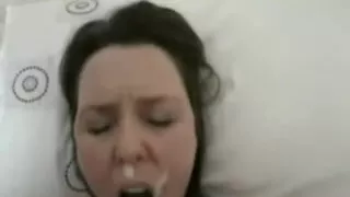 Giving my girlfriend a hot facial