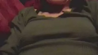 Horny bimbo uses vibrator