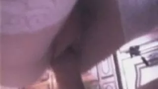 Lady in stockings creamed