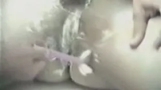 Guy shaves and licks cunt