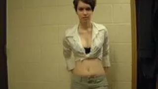 Nasty coed throats dick