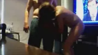 fucking my wife in front of the television 