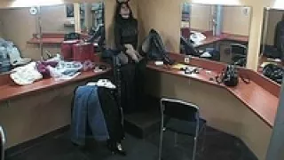 Slutty brunette with