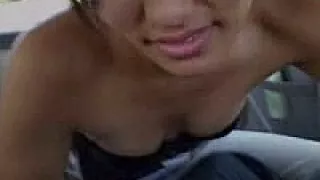 Mexican girl sucks cock in car
