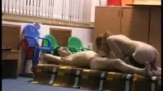 Hidden cam catches sex in stockings and socks