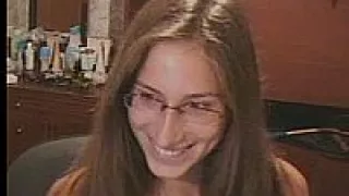 Curvy nerd girl gets naked