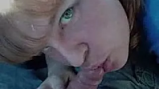 young chick sucks guy off in parking lot