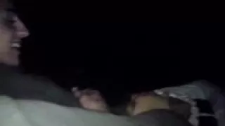 Hooker lays flat, gets fucked in ass from behind - 2 guys