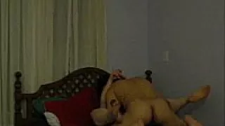 Chubby pale chick railed