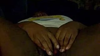 BBW ebony masturbating