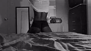 Hot black girl stripping