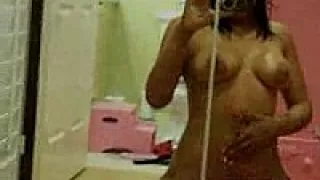 Self-loving ebony slut