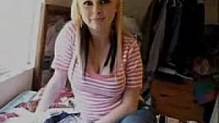 cute bubbly blonde action..