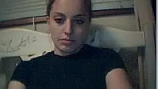 Cute girl in black lingerie