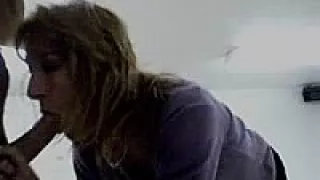 Woman gives great blowjob