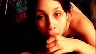 blowjob  and facial in hot black panties