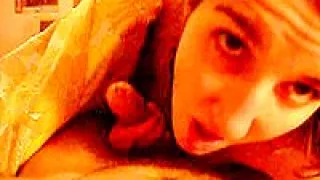 Spanish Amateur Brunette Blows Cock