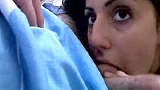 black haired gf giving blowjob 