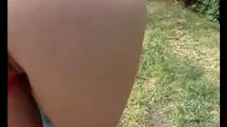 Amateur sex video with outdoor fucking