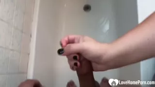 Girl Likes To Jerk A Big Stiff Pecker