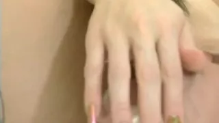 Japanese MILF fucked after toying