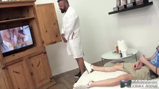 BAREBACKTHATHOLE DILF Doctor Marc Angelo Breeds Loan Damon