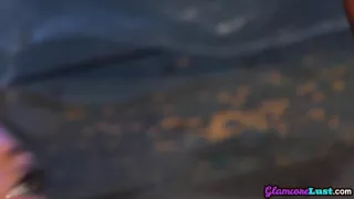 Glam big titted brunette MILF pussy fucked by nice cock