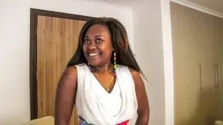 African Masseuse Hired for Full Body Interracial Fuck