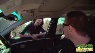 Stranded Ashton Haze Jerks Off Stranger - Public Handjobs