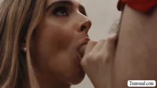 pervert stepdad rips off transsexual  stepteen jeans and