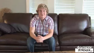 SOUTHERNSTROKES Blond Amateur Connor Masturbates Dick Solo
