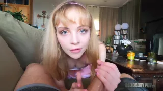 Horny Teen Will Do Anything For Stepdaddys Cock - Aliya Brynn