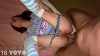 Stepfather Stretches My Hole And Cums Inside