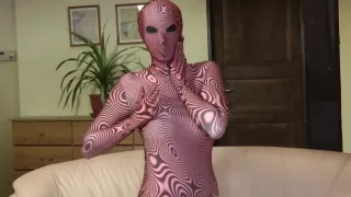 Zentai Strip Of Anna - Watch4Fetish