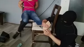 Blonde Debooting And Petite Feet Tickle