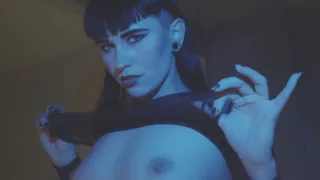 Goth Girl Strip Tease Photo Shoot